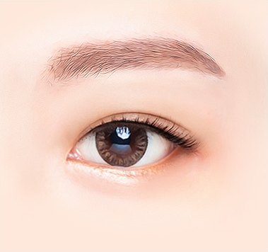 수술 후 — 또렷한 쌍꺼풀 라인이 완성된 눈 일러스트